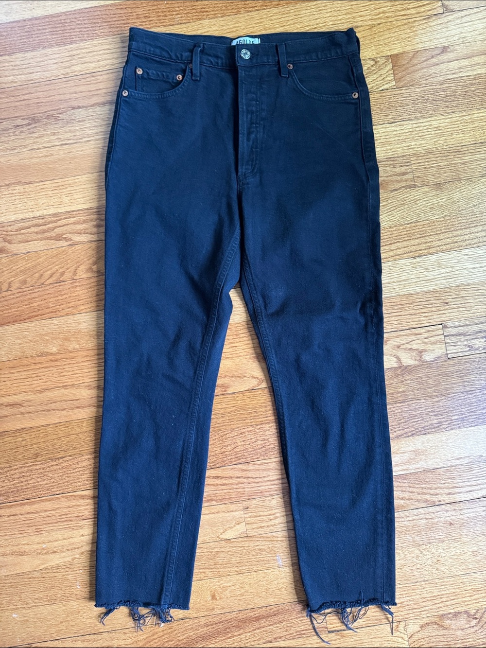 NWOT Agolde Black Cropped Ankle Jeans